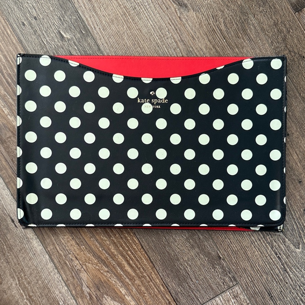 Kate Spade Black and White Polka Dot iPad sleeve